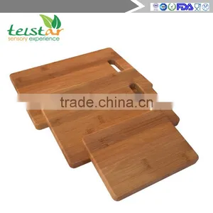 Enduring Bamboo 3 Piece Cutting Board Set Breads Meats Vegetables - Hardy Bamboo Care Instructions & Lifetime Guarantee thumbnail-1
