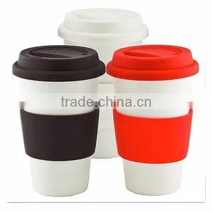 Silicone Coffee Cup With Lid/ Rubber Coffee Cup Lid/ Cover thumbnail-1