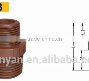 TY High Quality PP Threaded Pipes&fittings REDUCING MALE ADAPTER Eco-friendly Cheap Price Full Size Factory Price List Discount thumbnail-1
