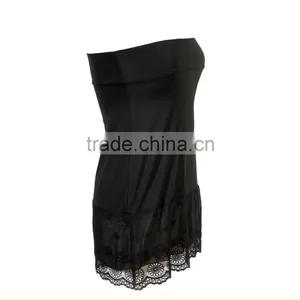 Wide Foldable Waistband Poly/spandex A Line Skirts 4 Wearing Ways Lace Trim Embroidered Skirt Extender thumbnail-3
