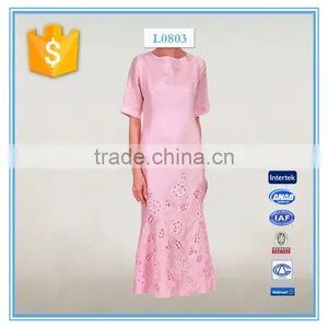 Ladies African Bazin Hand Embroidery Design For Dress thumbnail-1