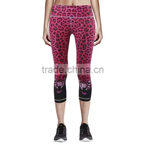 Custom Design Printed Running Gym Woman Sport Tights Wholesale thumbnail-1
