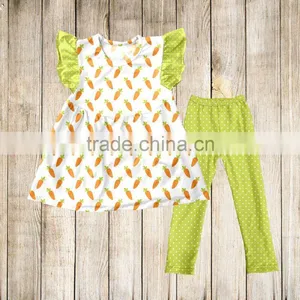 Wholesale Children Outfit Easter Bunny Printed Boutique Clothing Baby Girl Boutique Clothing Sets Easters Outfits thumbnail-3