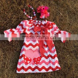 2015 Baby Girls Wave Valentine Dress Set thumbnail-1