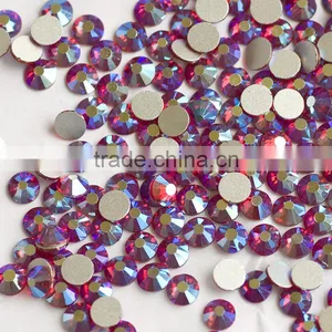 NHF 2058 Ss20 CrystalAB Chaton Flat Back Glass Rhinestones Beads thumbnail-4