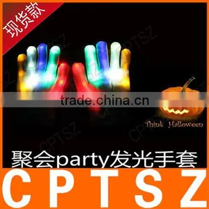 Hot Selling Party Favor Event & Party Item Type LED Glow In The Dark Gloves thumbnail-2