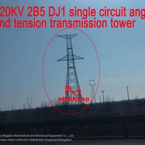 MEGATRO 220KV 2B5 DJ1 Single Circuit Angle and Tension Transmission Tower thumbnail-1