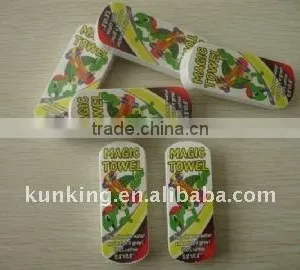 100%cotton Terry Towel Promotion Compressed Towel thumbnail-1