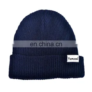 Hip Hop Beanies Knitted Men Custom Cheap Beanie Hat thumbnail-2