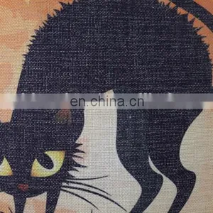 Cheap Halloween Decorative Home Sofa Car Chair Latest Design Linen Cotton Custom Cushion Cover thumbnail-4