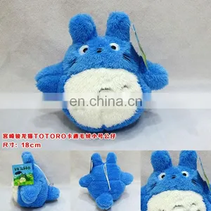 Anime Plush Blue TOTORO Plush 18CM Stuffed Animal Doll Cute Plush Wholesale Cos New Style thumbnail-1
