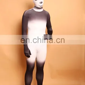 Unisex Adult Spandex Lycra Panda Zentai Morph Suits Halloween Costumes thumbnail-2
