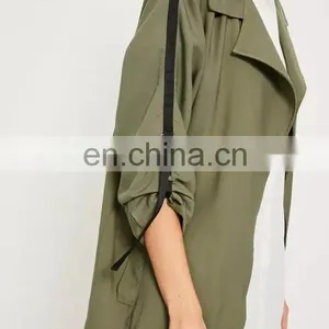 Latest Fashion Army Green Parka Overcoats Woman Parka thumbnail-4