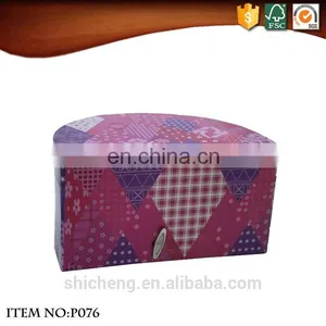 China Factory Semicircle Paper Jewellery Musical Boxes for Wholesale thumbnail-5