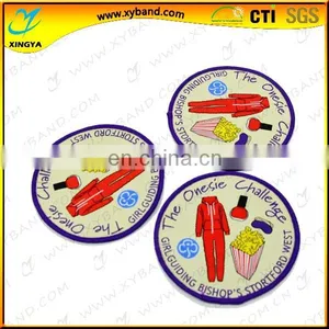 New Designed Woven Round Cloth Badges thumbnail-1