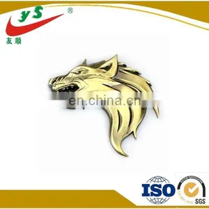 Engraved Handbag Animal Shape Gold Logo Metal Plate thumbnail-1