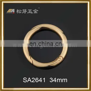 Custom Size Gold Plated High Quality Open O Ring Buckle thumbnail-4