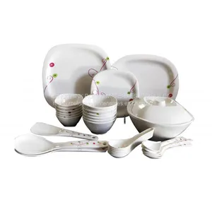 44pcs Square Meamine Dinnerware Set thumbnail-1