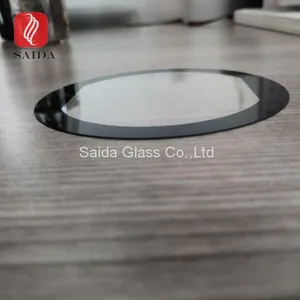 High Quality Round 0.55mm Tempered Glass With Silk Screen Printed for TFT LCD Display Panel thumbnail-4