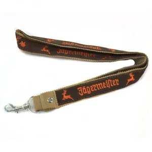 Custom PU Leather High Quality Medal Lanyard Microfiber Strap With Embroidery Logo thumbnail-4