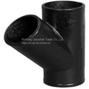 Combination Wye of CISPI 301 ASTM A888 No-Hub Cast Iron Soil Fittings for Sanitary and Storm Drain, Waste and Vent Pipes thumbnail-2