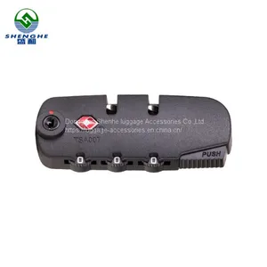 Luggage Spare Part Suitcase Plastic Zipper Lock Parts for Luggage Lock thumbnail-4
