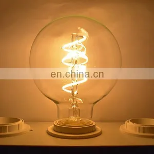 4W 6W 8W Dimmable Ra90 G95 Vintage Soft Spiral Led Filament Bulb thumbnail-6
