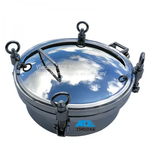Polish Finished Round Pressure Flange Manway For Tank With Sight Glass thumbnail-2