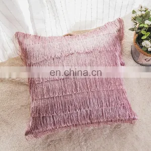 High Quality Grey Peacocks Feather Imitation Faux Fur Throw Pillows Breathable Soft Real Peacock Fur Pillows thumbnail-1
