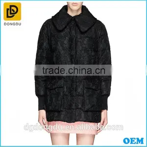 China Factory Wholesale Costom Long Sleeve Women Winter Coat thumbnail-1