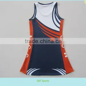 Custom Made Sublimation Plain Team Netball Dress for Woman thumbnail-1