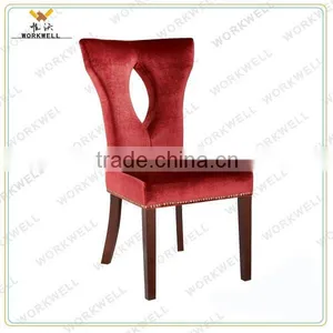 WorkWell Fabric High Quality Dining Chair With Rubber Wood Legs thumbnail-1