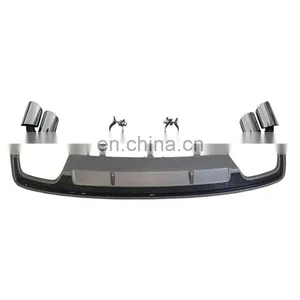 S7 Diffuser With Tailpipe for Audi A7 Sports Version Refit to Audi A7 S Line High Quality Rear Bumper Diffuser 2016-2018 thumbnail-1