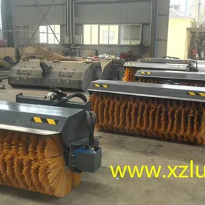 China Skid Loader Angle Sweeper Manuafcture,snow Sweeper Attachments for Skid Steer Loader thumbnail-3