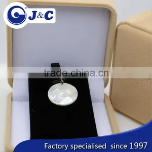 Mother of Pearl Shell Pendant ,MOP Shell Mosaic Pendeloque thumbnail-1
