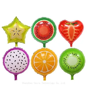 Wholesale Summer Fruit Aluminum Foil Balloons Watermelon Strawberry Orange for Birthday Party Themed Decorations thumbnail-2