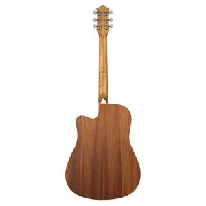 YAN 41-inch DC Bucket Spruce Top Mahogany Backsides Plywood Folk Guitar N-14 Guitar Factory thumbnail-4