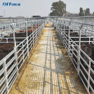 Modern Hot Dip Galvanized Iron Horse Corral Panels 6 Feet High Rodent Proof Powder Coated Pressure Timbers Fence Hardware thumbnail-3