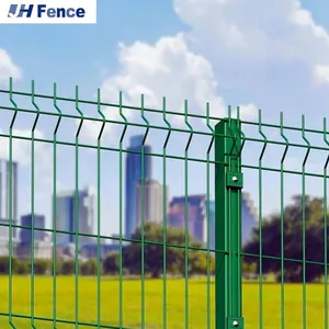 3D Curvy PVC Coated Welded Wire Mesh Fencing thumbnail-4
