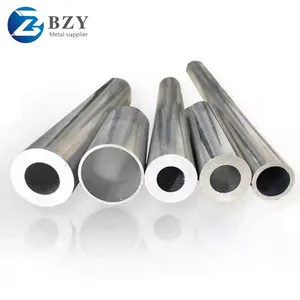 Polished Square Round Aluminum Alloy Tube 60mm 18mm Anodized Aluminum Hollow Pipe thumbnail-5