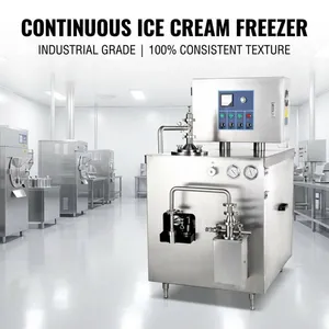 380V Industrial Continuous Ice Cream Freezer 50L/h High Performance Sorbet and Frozen Yogurt Machine for Food Factory thumbnail-1