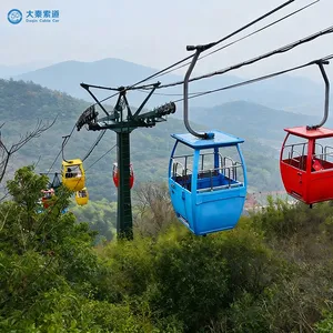 Aerial Steel Cable Car Ropeway Solution for Urban Passenger Transport City Mobility and Hillside Areas Outdoor Cableway thumbnail-1