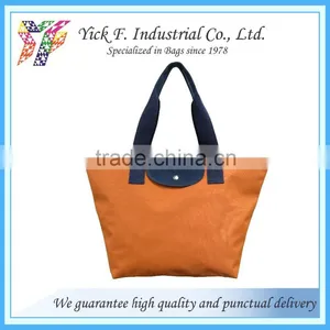 Orange Polyester Folding/Foldable Shopping Bag thumbnail-1