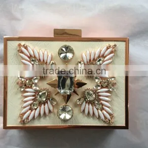 Fashion Ladies Pretty Acrylic Diamond Embellished Acrylic Designer Bag thumbnail-2