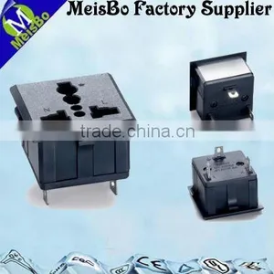 1 Gang 3 Pin 250V ac Power Socket Female in Protection thumbnail-1