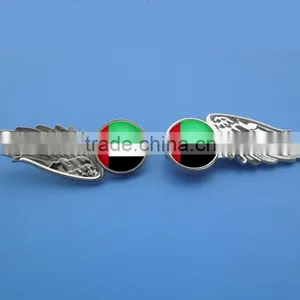 2016 National Day Gifts UAE Flag Half Pilot Wing Pin Badge thumbnail-1