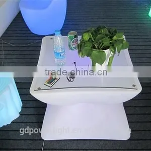PE Plastic Bar Table With LED Light and Remote T003 thumbnail-3