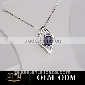 Popular Lady Silver Pendant Fancy Owl Necklace thumbnail-4