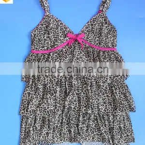 Leopard Printed Mesh Lingerie thumbnail-5