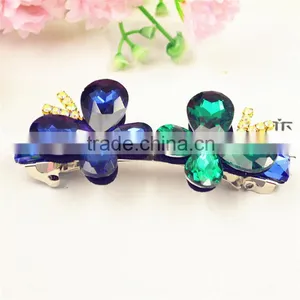 Women Girls Bridal Wedding Crystal Rhinestone Diamante Flower Hair Clip Apparel Accessories Headwear Hair Pin thumbnail-3
